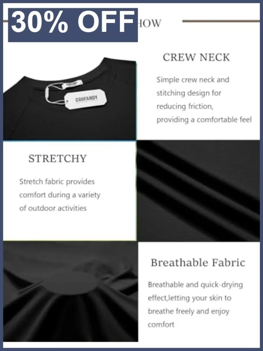 Men's UPF 50+ Rash Guard Swim Shirt Quick Dry Workout Tee
